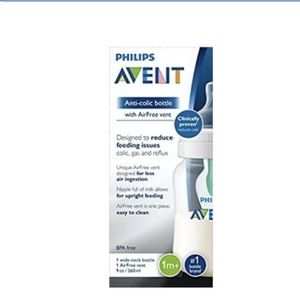 Philips Avent Anti-colic Bottle w/AirFree Vent,9oz